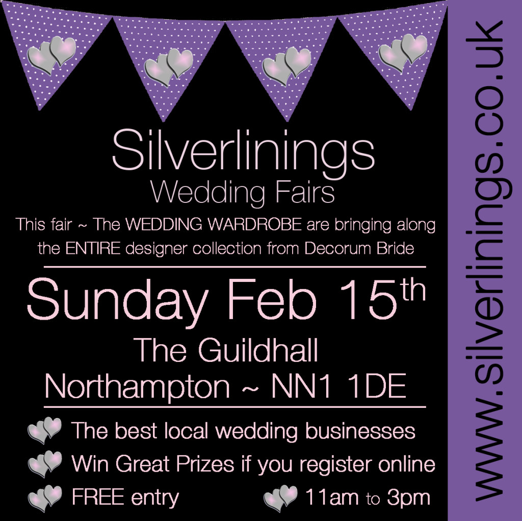 wedding fayre february 15th northampton guildhall free entry