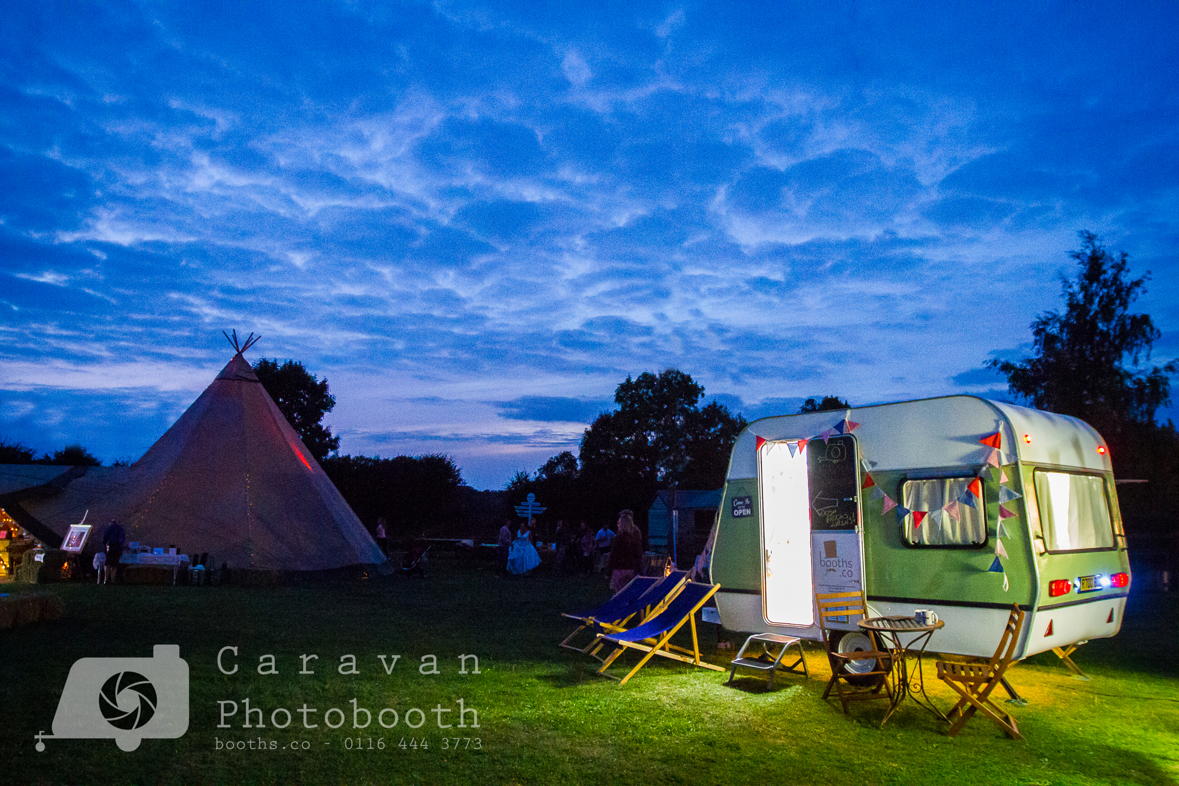 Night Time Caravan Photo Booth